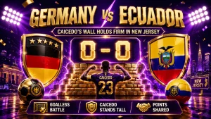 Germany vs Ecuador 0-0: Caicedo's Wall Holds Firm in New Jersey