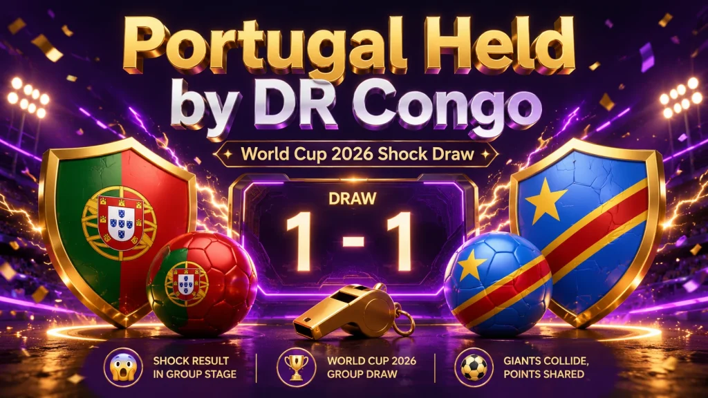 Portugal Held by DR Congo in World Cup 2026 Shock Draw